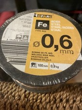 Bobine fil acier 0.6 mm 0.9kg ° 100mm soudure MIG Toparc