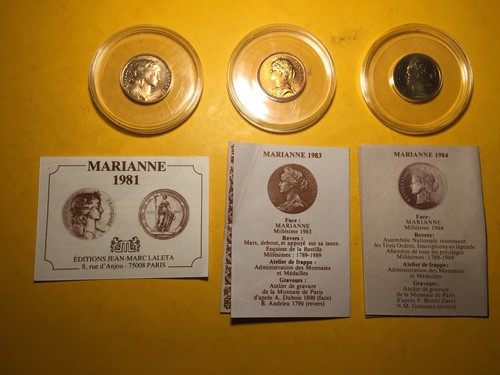 France medaille marianne - france, 1981