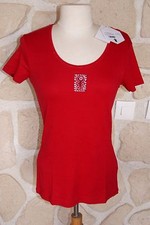 Tee shirt rouge neuf taille 2