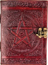 Star Pentagram Journal für Männer und Frauen Grimoire Wicca Witchcraft Book o...