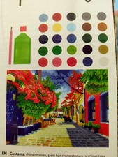 broderie diamant paysage de Provence 30x 40 cm 15.000 pièces  