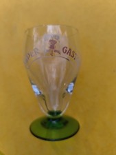 Rare Ancien Verre de bar publicitaire Super Gaston sodas-limonade Haillicourt 