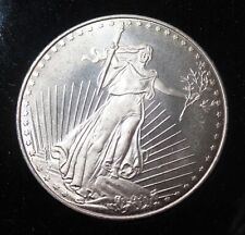 1 Onces Troy .999 Argent Fin Lingot Ronde St Gaudens Haute Qualité