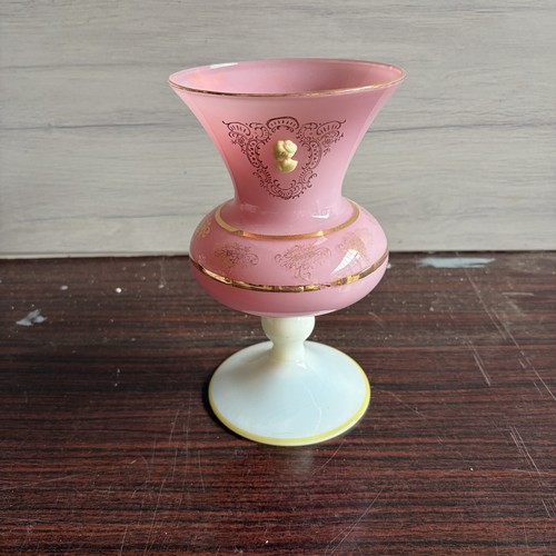 Vase opaline rose - opaline, et