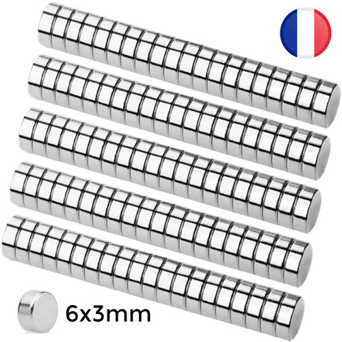 Lot aimant neodyme - 6mm, 3mm