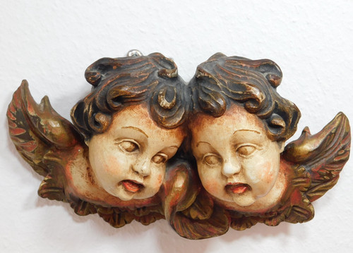 Vintage statue mural buste duo - mural,