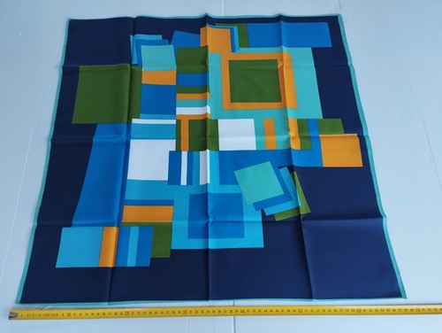 Foulard bleu vintage - année, 80