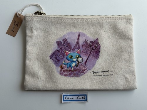 Pochette zip tissu - en, /