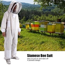 Combinaison D'apiculture Professionnelle Siamoise Avec Fermeture éclair Et SG
