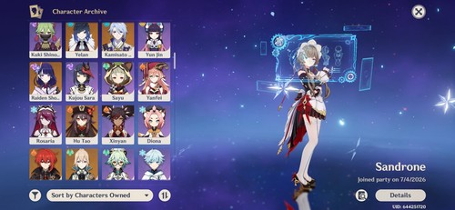 Genshin account 10 - 55,