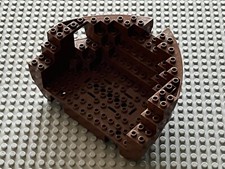 Coque de bateau LEGO pirates OldBrown boat base ref 2557c03 Set 6274 6285 10040