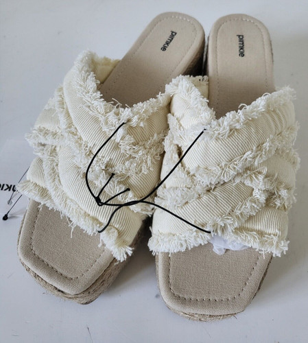 Pimkie claquettes mules écru - claquettes,