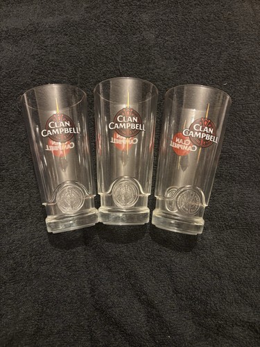 Lot verres clan - clan, campbell