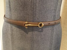 Très Belle Et Authentique Ceinture Cuir Gucci 36 Parfait État 