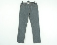Jeans Droits En Denim Gris