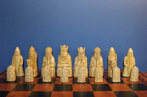 Jeu échecs ile lewis - jeu, d'échecs