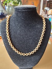 COLLIER VINTAGE (Agatha?) ,  maillons moyens Dorés (environ 7 mm) à picots !