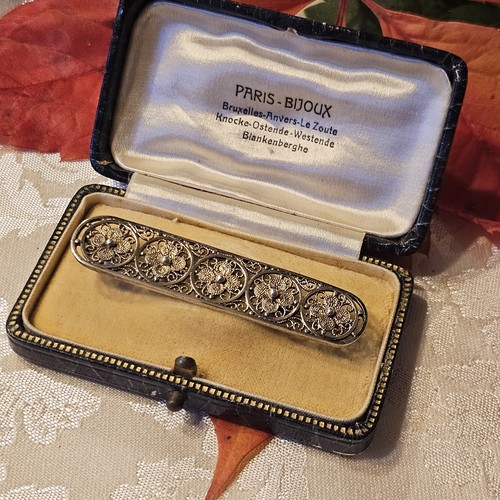 Broche dentelle argent - dentelle,