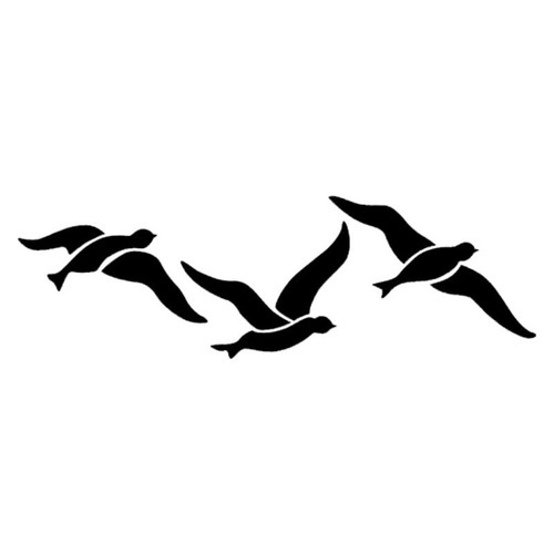 Pochoir motif oiseaux - pochoir,