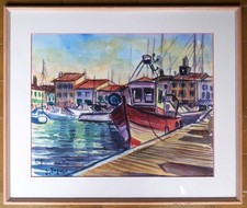 grand tableau aquarelle de