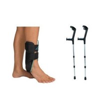 Béquilles Orthopédiques + Chevillère Bivalve