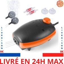 PYPABL 3W Pompe à Air pour Aquarium, 300L/H Bulleur Silencieux Réglable pour Aqu