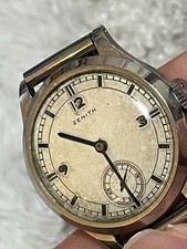 Petite montre homme ancienne vintage années 1940 cadran secteur Zenith