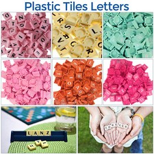 100pcs Plastique Lettre Tuiles