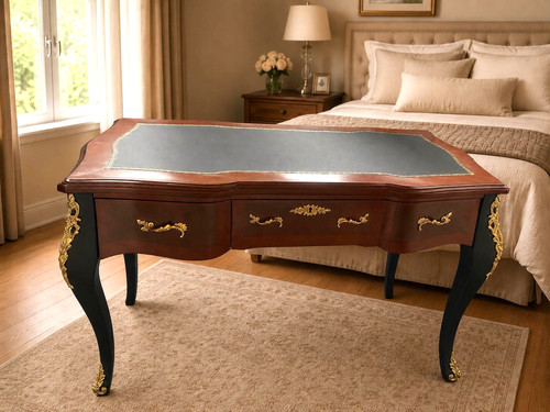 Beau bureau noir - bureau, baroque