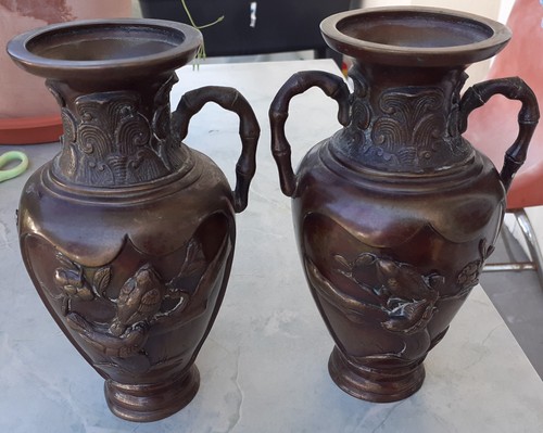 Vases bronze asiatiques - ,