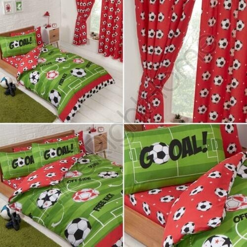 Football rouge rideaux drap - football, /