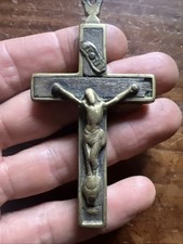 Croix Reliquaire Laiton XIX