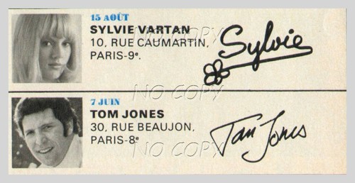 1968 document autographes - 1968,