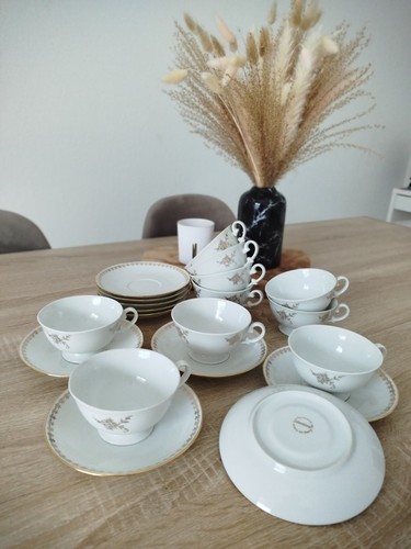 Service café porcelaine - café, en
