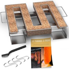 Générateur/Serpentin de Fumée Froide Carré pour Fumoir Viande et Poisson + 4 ...