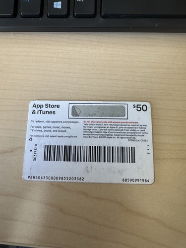 Apple gift card app - 50$,