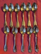 11 Cuillères à moka CHRISTOFLE modèle VENDÔME  métal argenté  10cm