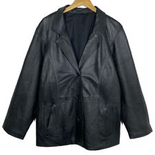 Veste En Cuir Noir Vintage
