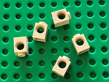 5 x LEGO Tan Technic Brick