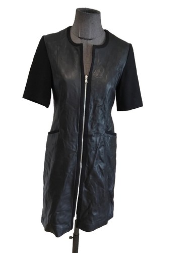 Très belle robe noir - très, cuir