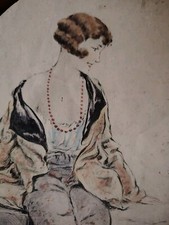 Joli Dessin en Rond Femme