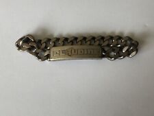 Bijoux Gourmette ancienne en argent Gravée (99-42)