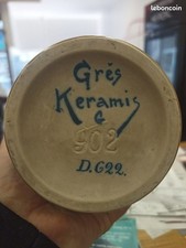 VASE Ancien CHARLES CATTEAU GRES KERAMIS . CERAMIQUE ART DECO 1920-1930