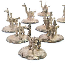 Pérou .925 Argent Sterling Lama Alpaga Vigogne Guanaco Étiquettes de Places 12