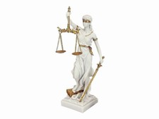Statue en polystone moulé Themis déesse grecque dame aveugle justice 30,5 cm ...