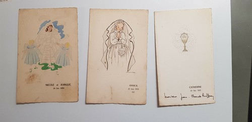 Anciens menus communion - menus,