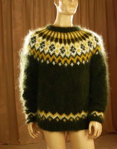 Mohair handmade fuzzy moss - mohair,