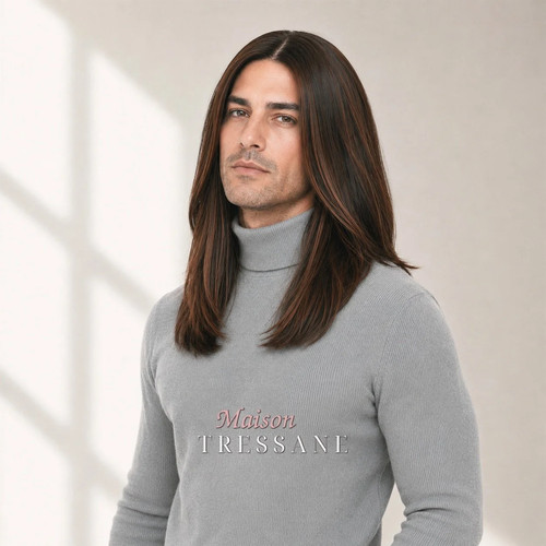 Perruque homme brun reflets - homme,