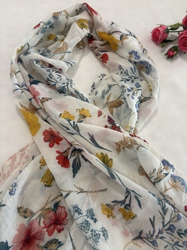 Foulard imprimé fleurs - foulard,