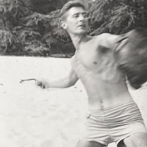 1940s handsome shirtless man - handsome,